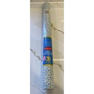 Vintage Rubbermaid Shelf Drawer Liner Villa Flora 25 sq ft Blue‎ Pink New Sealed